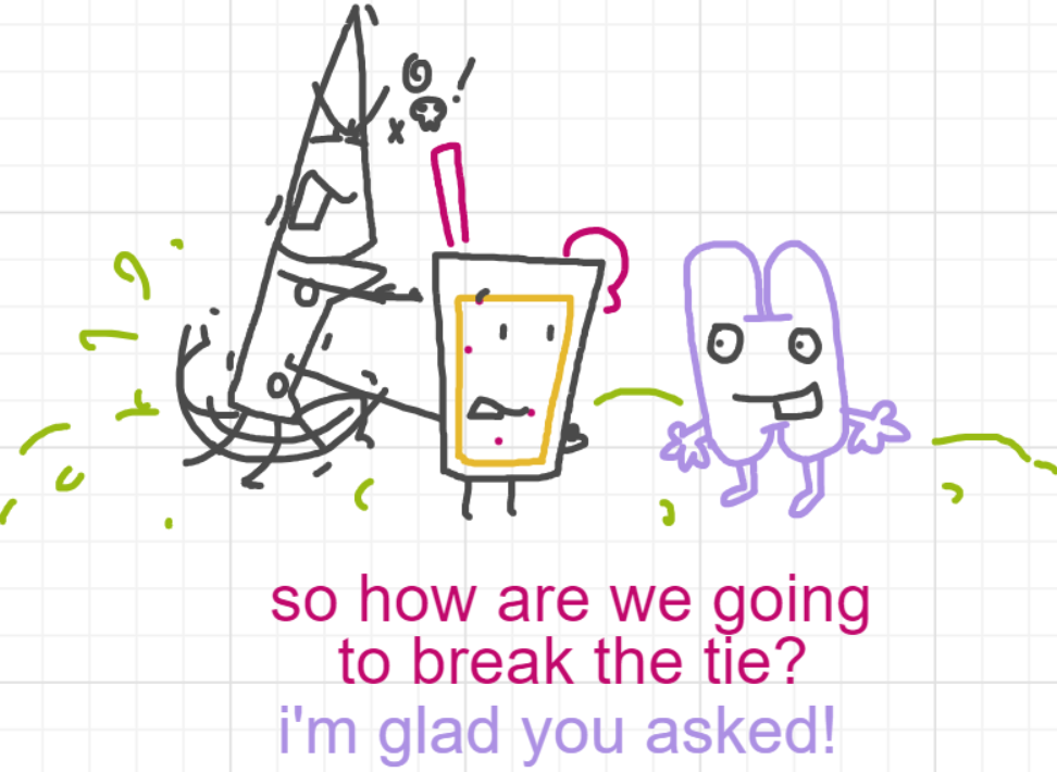 A panel from Ready Oar Knot, episode three of the Board Boards object show by Furretwalk/WalkingFurret.